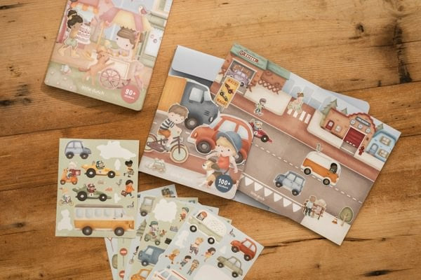 Little Dutch Jim libro di adesivi veicoli 100 pz