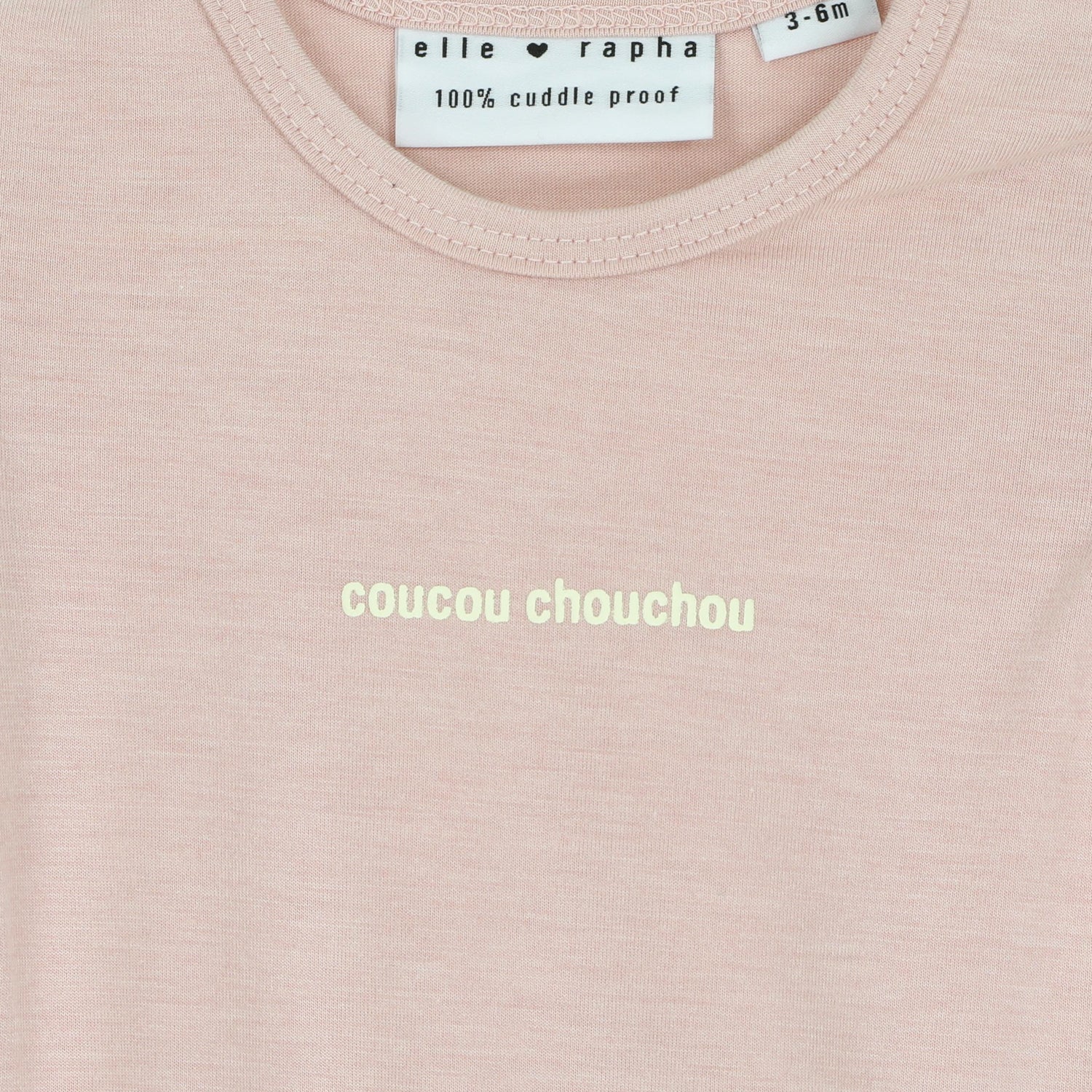 Ella and Rapha COUCOU CHOUCHOU body rosa neonato morbido