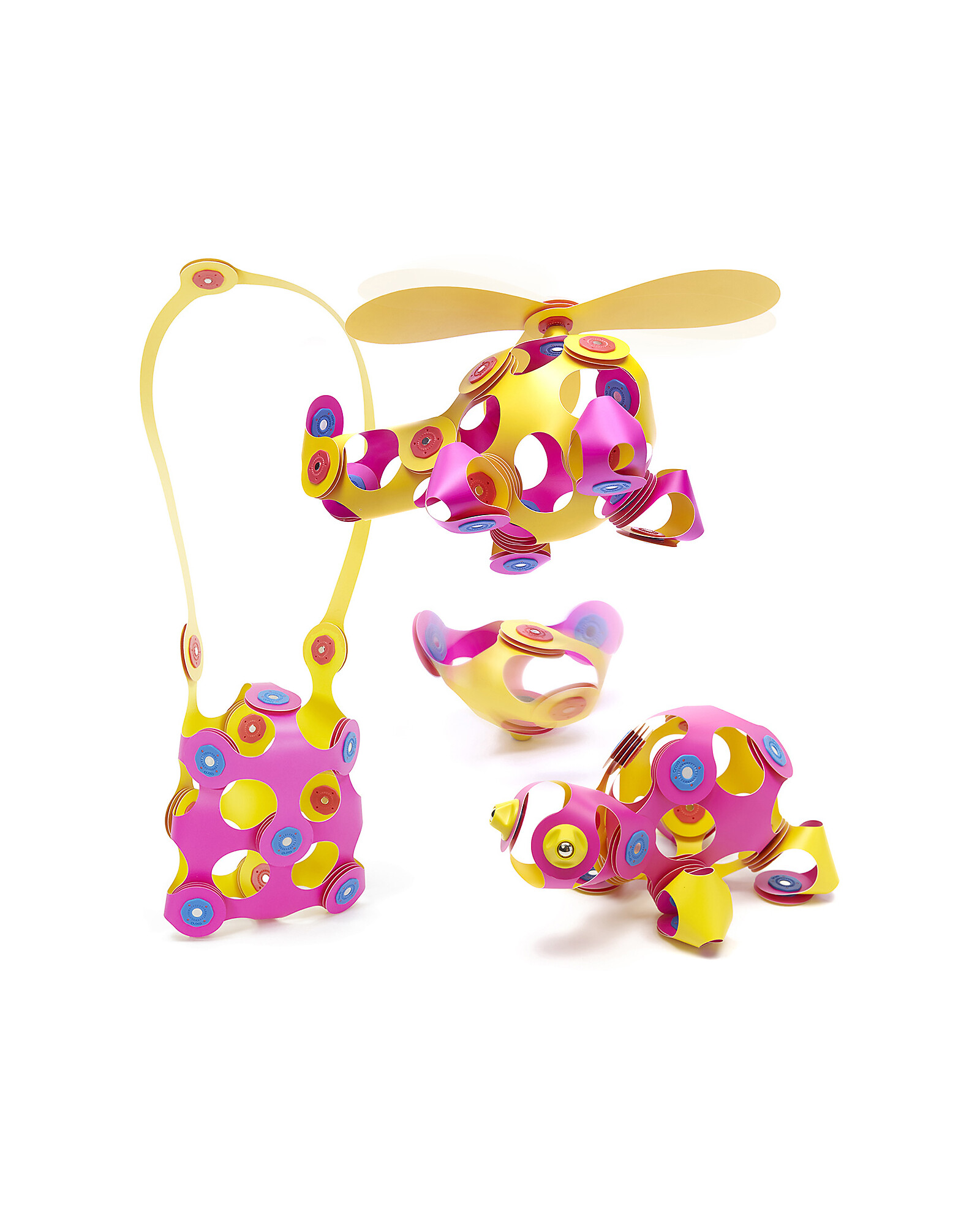 Clixo Crew Pack gioco magnetico 30 pezzi giallo rosa STEAM