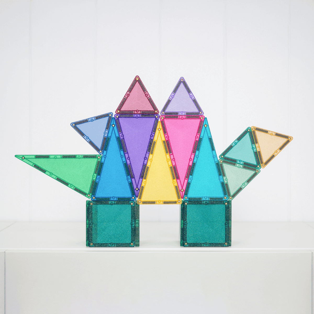 Connetix Castle Pack Costruzioni Magnetiche Glitter 48 Pezzi