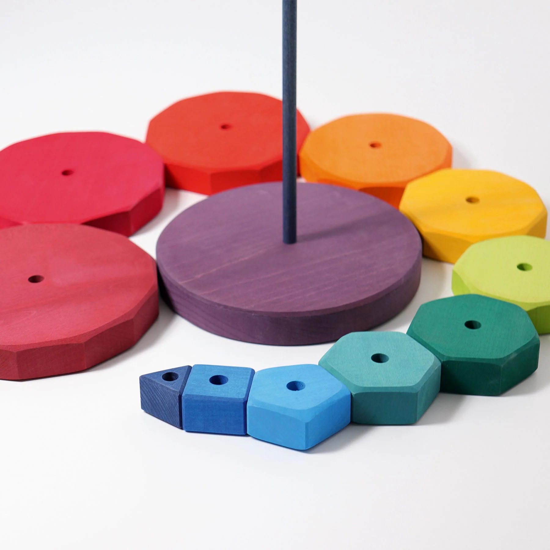 Grimm's Gigante torre delle forme 11 pezzi colori primari