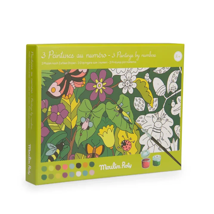 Moulin Roty Le Jardin Botanista pittura con numeri