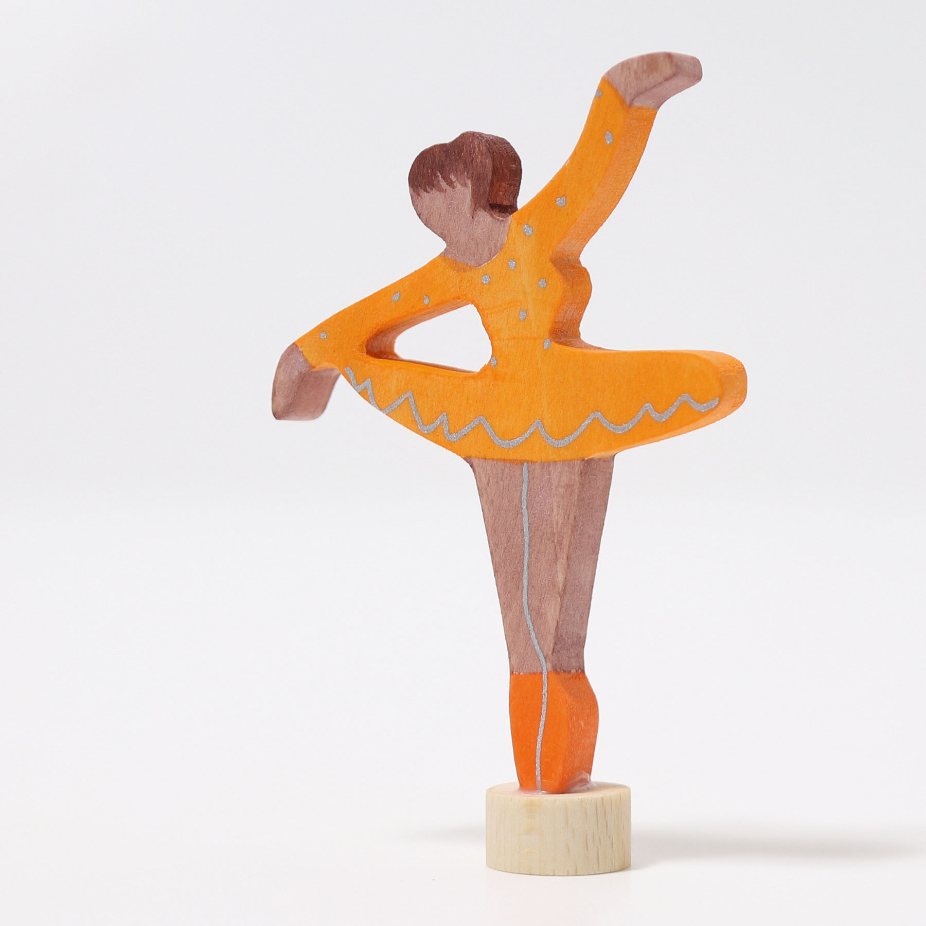 Grimm's Ballerina arancio figura decorativa legno 10 cm