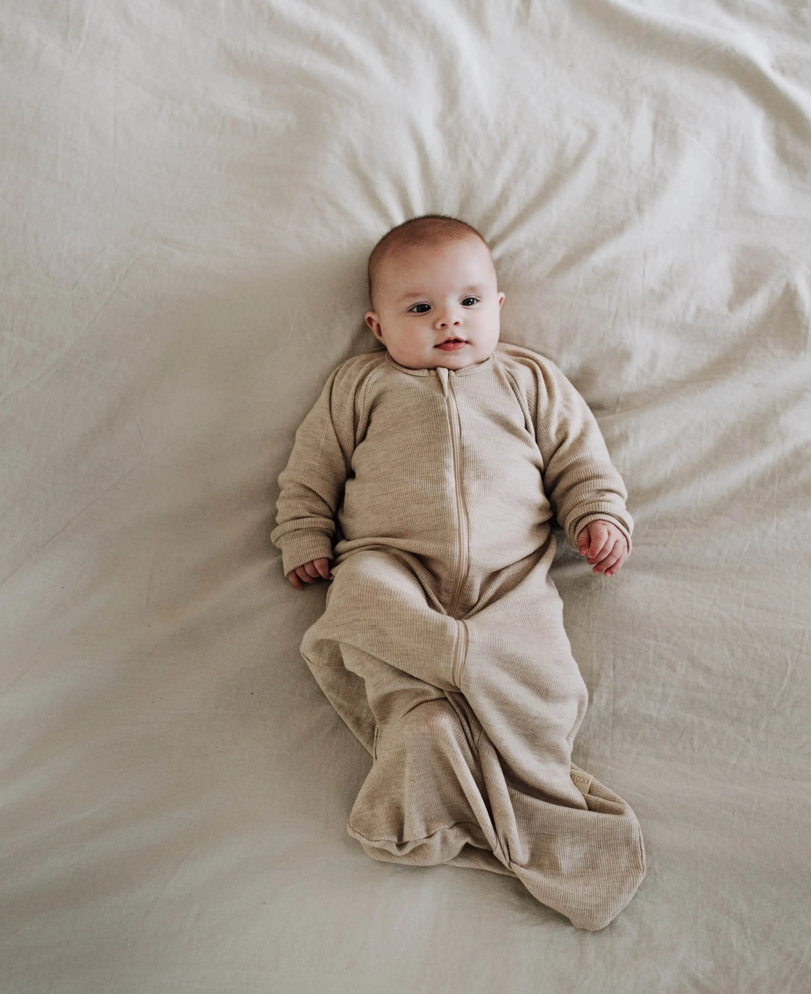 Kico Label Sacco Nanna Merino Neonato Beige Leggero