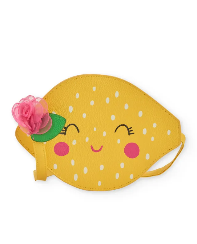 Tuc tuc borsa bambina gialla limone con tracolla
