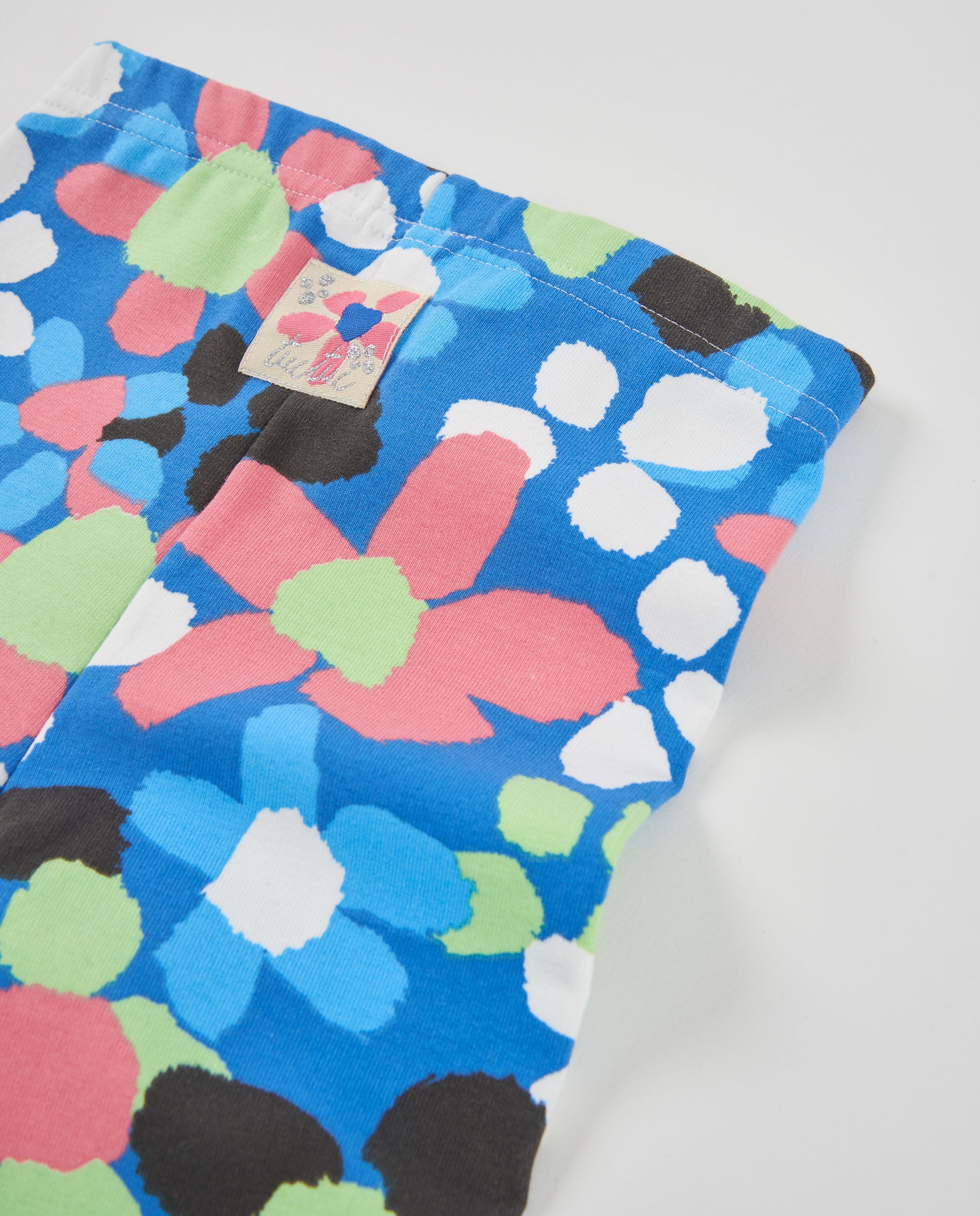 Tuc Tuc Polar Friends leggings bambina blu fiori felpati