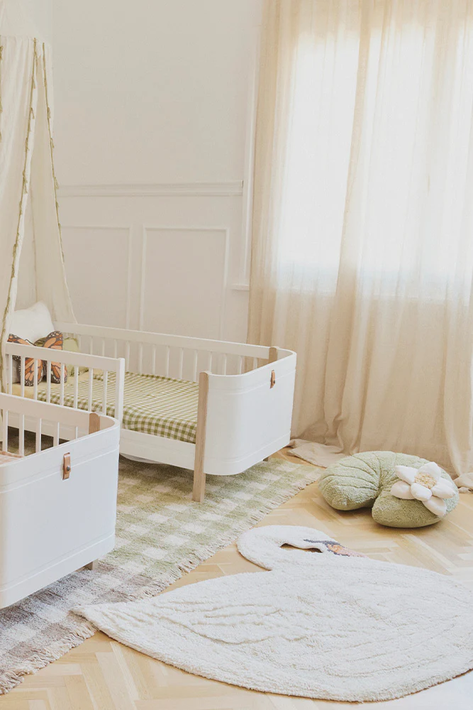 Lorena Canals Vichy tappeto lavabile Matcha 150x180