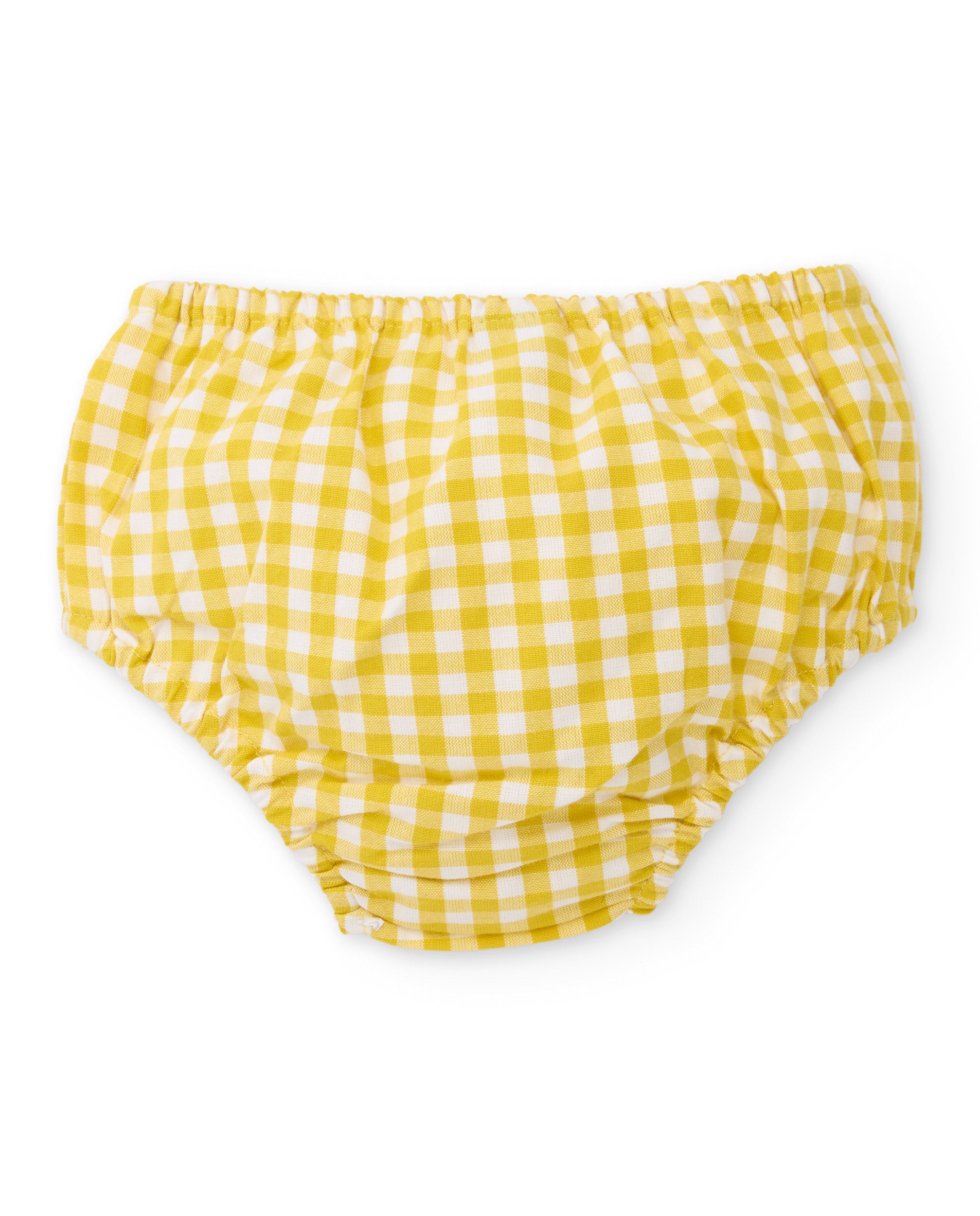 Tuc Tuc vestito neonata giallo quadretti due pezzi