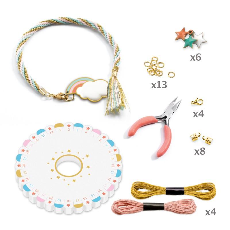 Djeco Jewels Celeste kit crea braccialetti con telaio