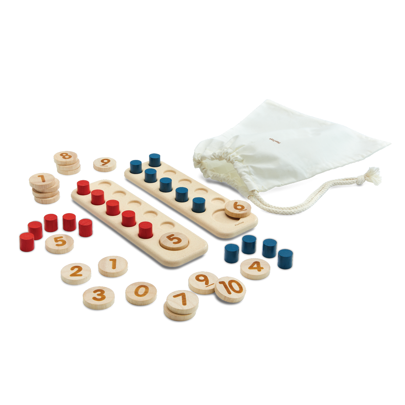 Plan Toys Unit Plus Ten Frames tavole matematiche legno