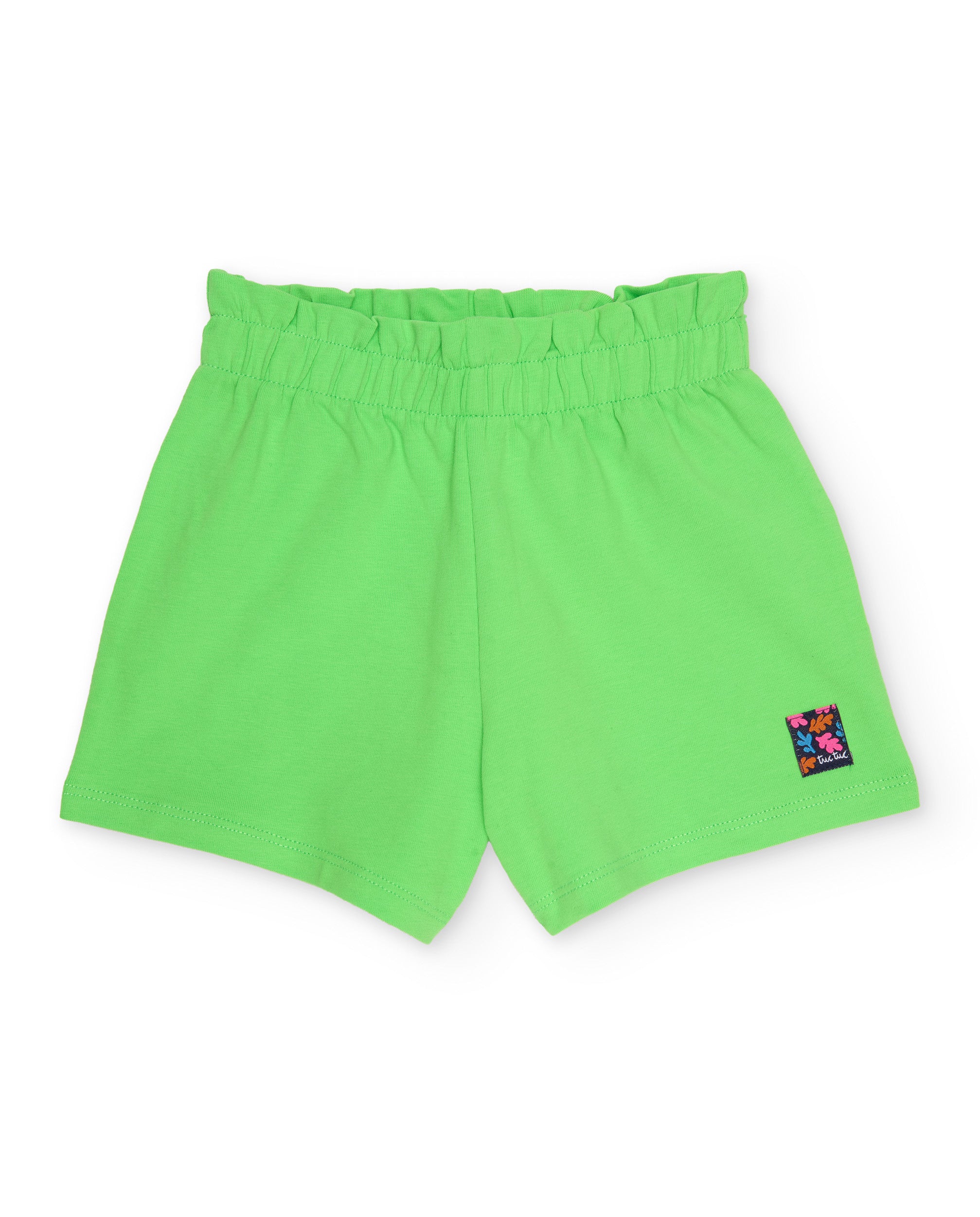 Tuc Tuc shorts bambina verdi cotone