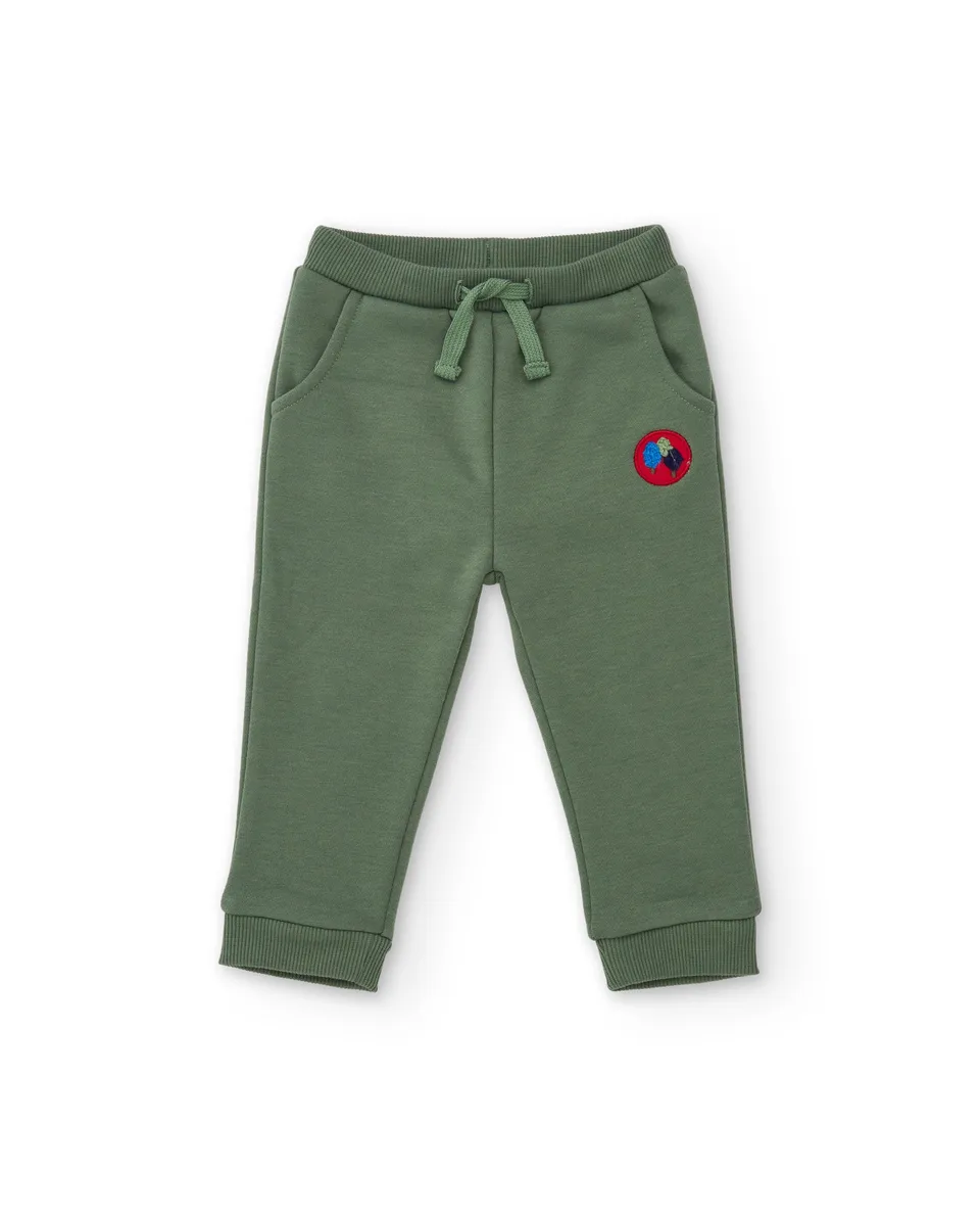 Tuc tuc Good Wood pantalone felpa verde bimbo