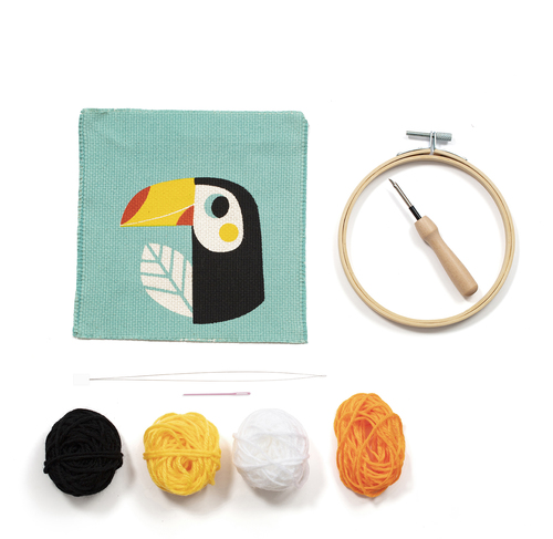 Avenue Mandarine Tucano kit punch needle dai 6 anni
