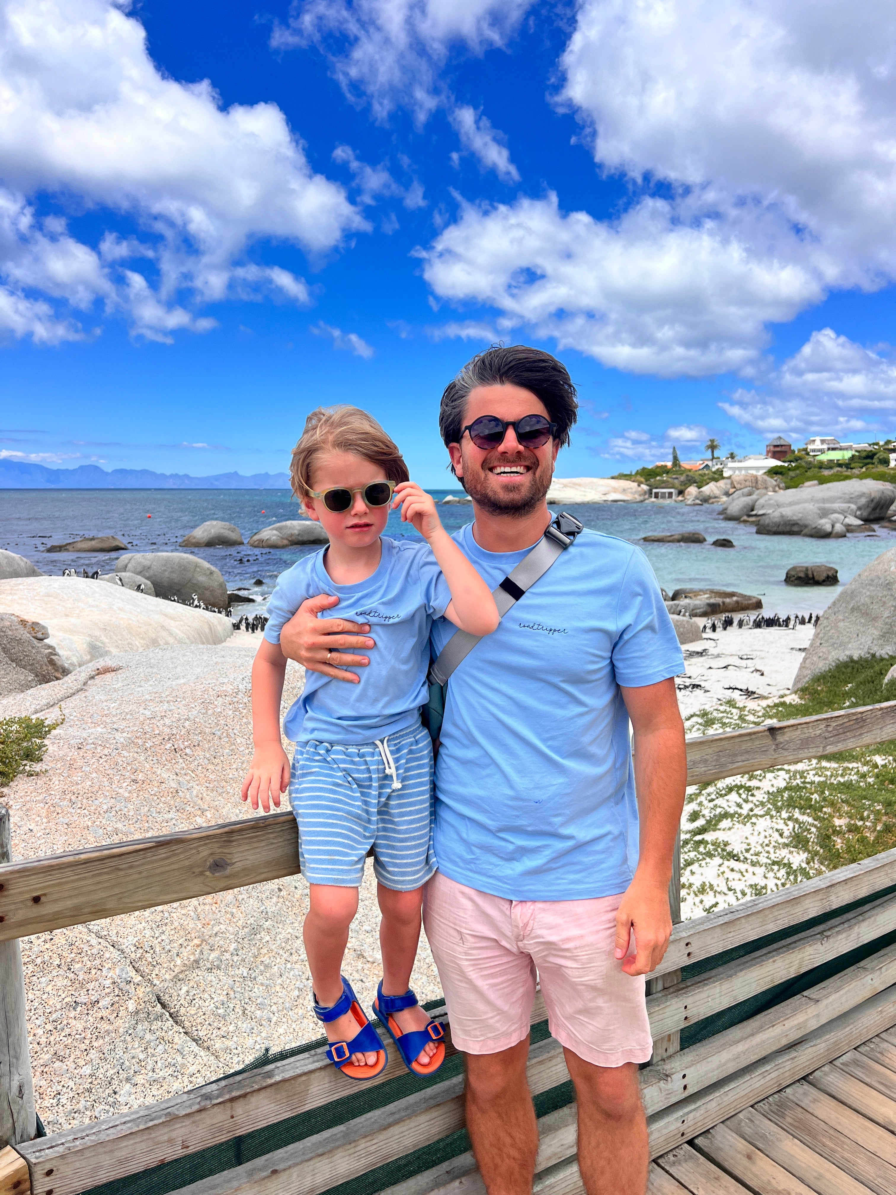Ella and Rapha Roadtripper t-shirt blu cotone bio