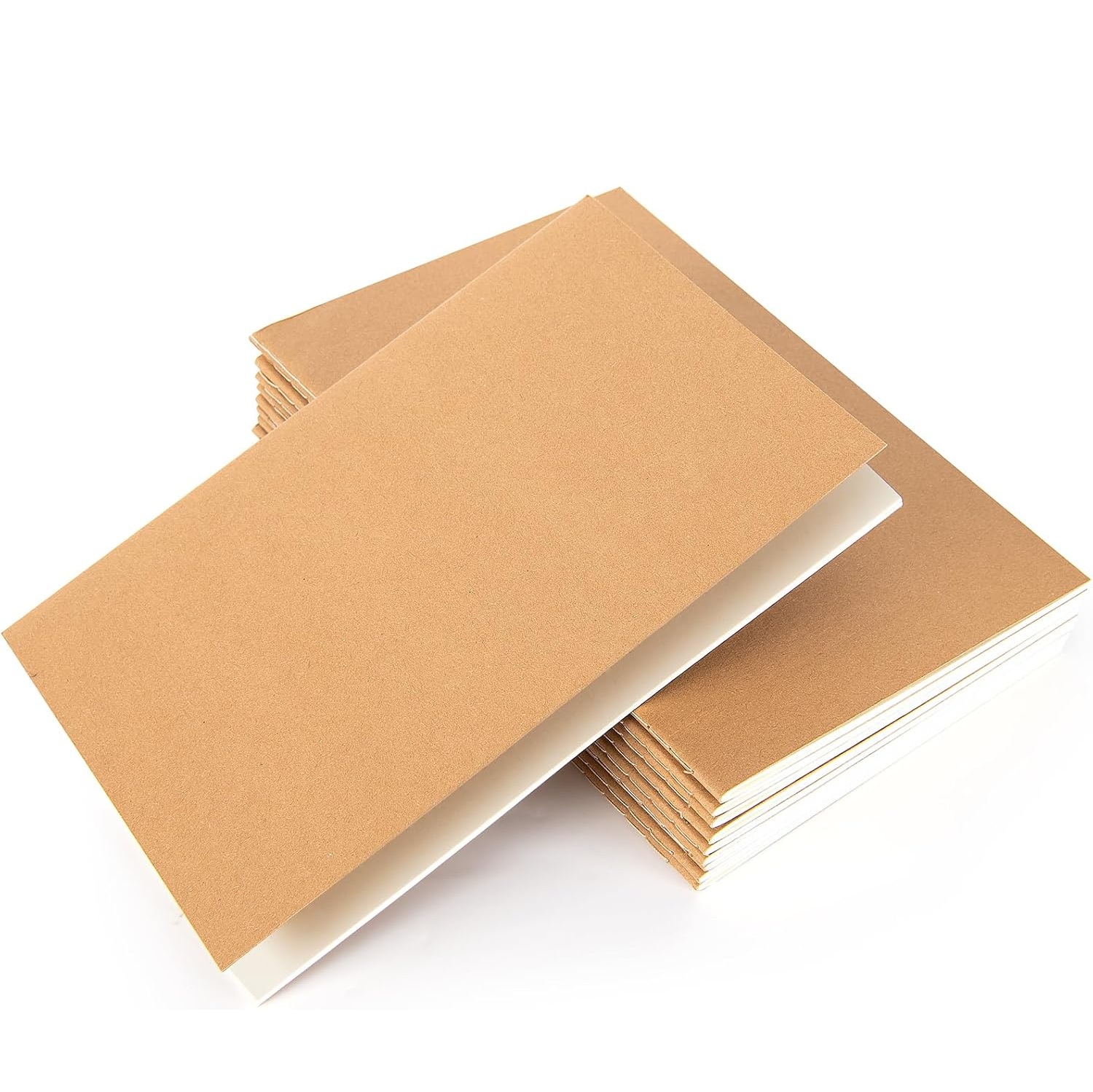 Taccuino A5 60 pagine bianche quaderno kraft 80 gr