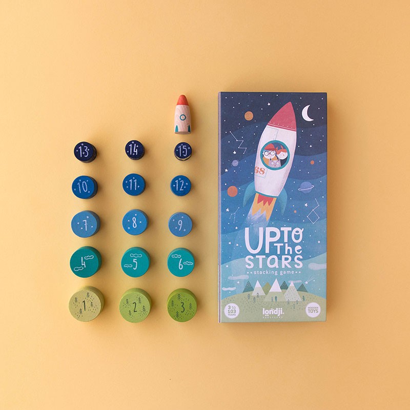Londji Up To The Star gioco impilabile legno 15 pezzi equilibrio