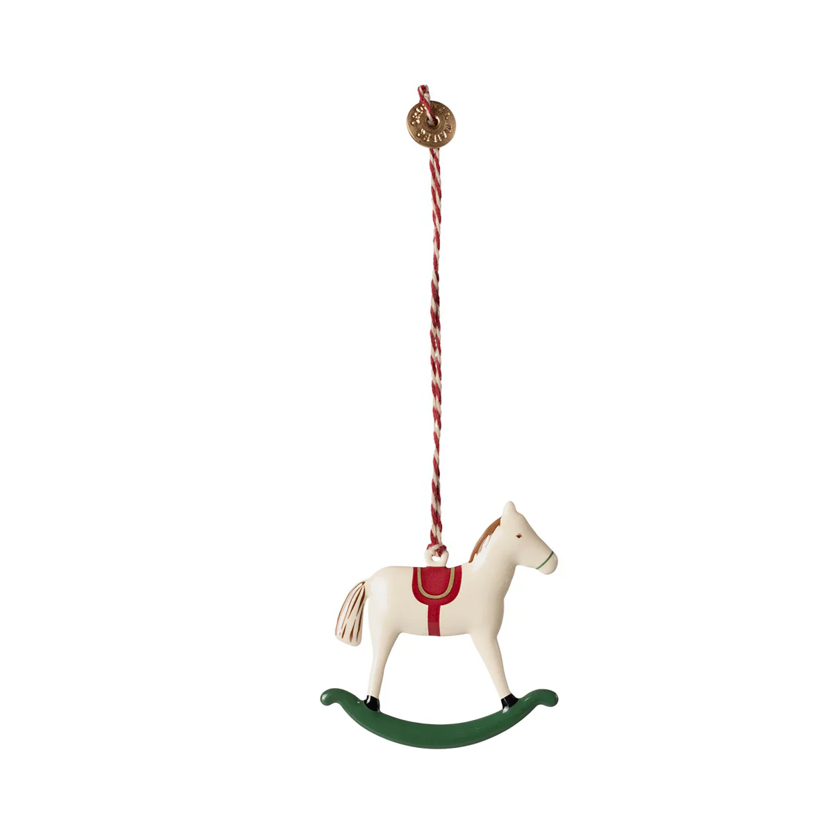 Maileg Cavallino a dondolo ornamento metallo H 5 cm