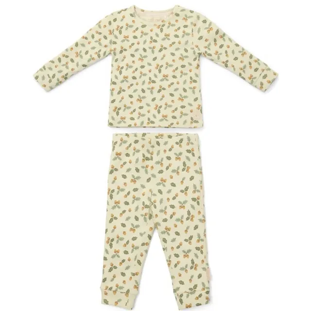Little Dutch pigiama due pezzi verde bosco cotone bio
