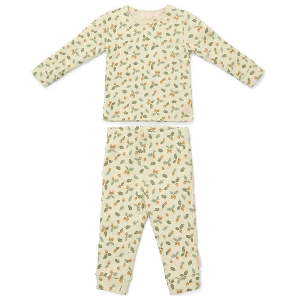 Little Dutch pigiama due pezzi verde bosco cotone bio