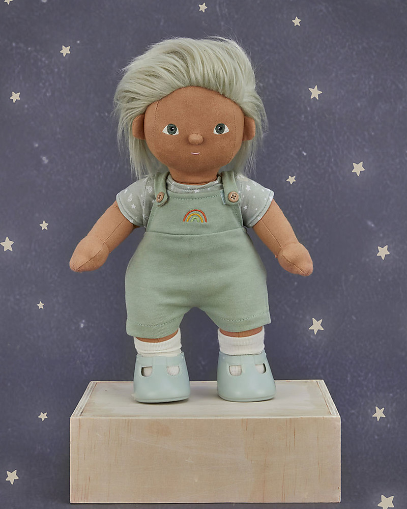 Olli Ella Dinkum Dolls Cricket bambola stoffa con vestito
