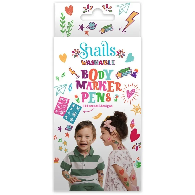 Snails Body Marker pennarelli corpo 14 pezzi stencil