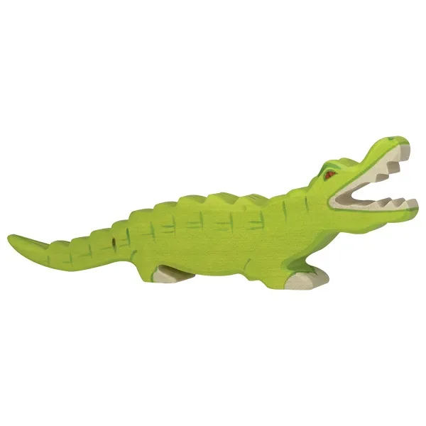 Holztiger Coccodrillo Figura in Legno 11,5 cm