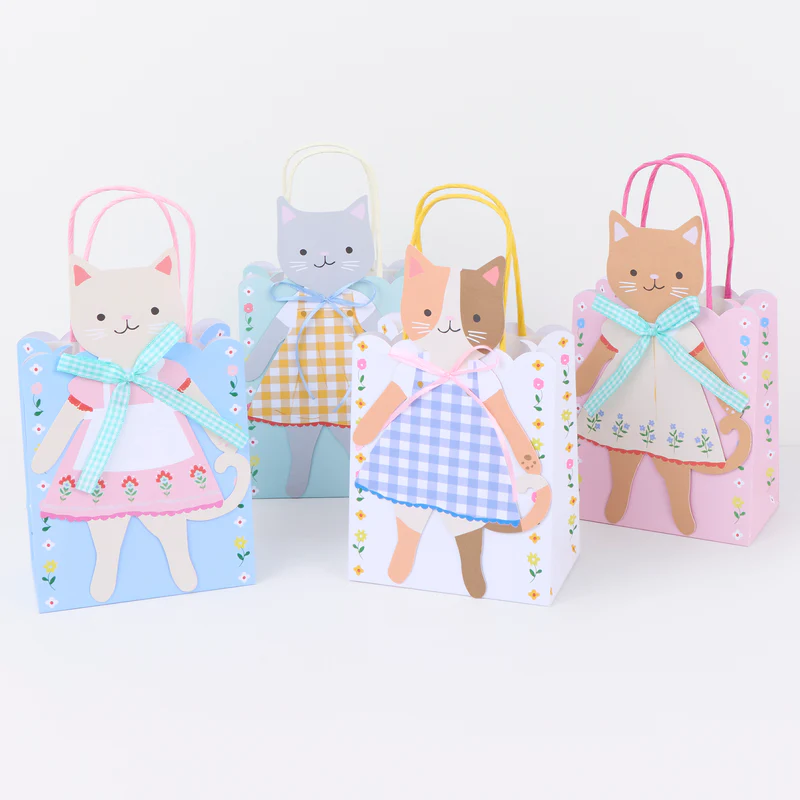 Meri Meri Kitten Club sacchetti festa carta 8 pz