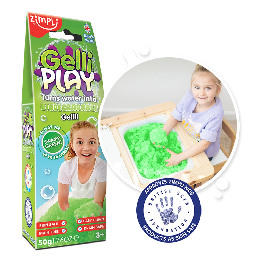 Zimpli Kids Gelli Play gel bagno verde 50 g