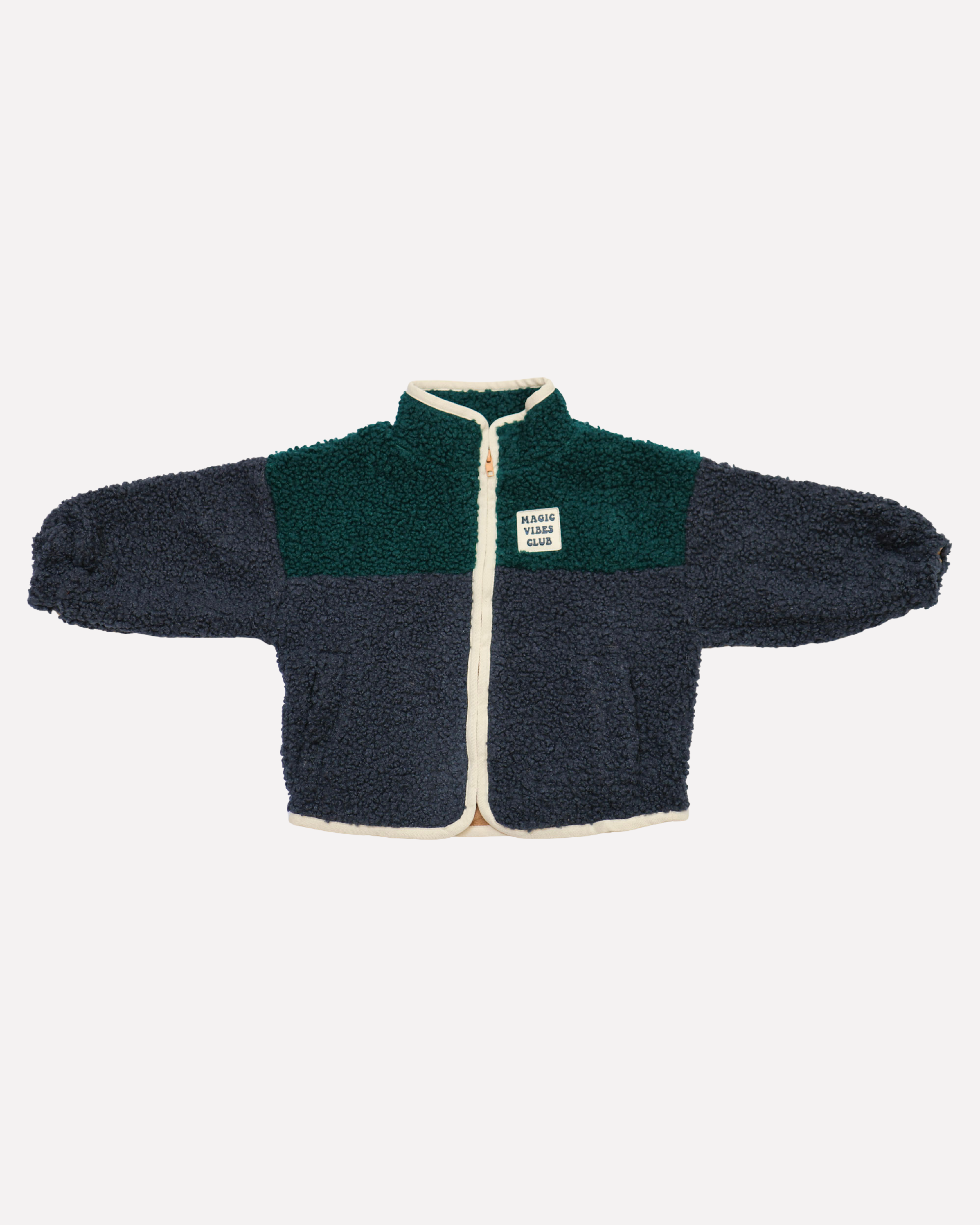 Ella and Rapha Little Teddy Moon Jacket giacca blu invernale