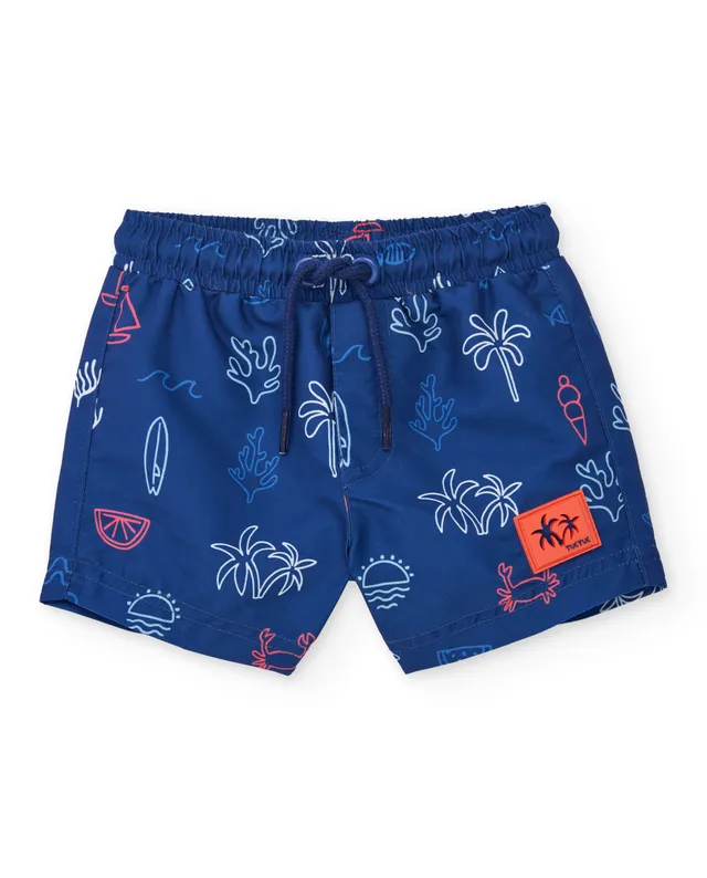 Tuc Tuc costume bambino boxer mare blu stampa marina