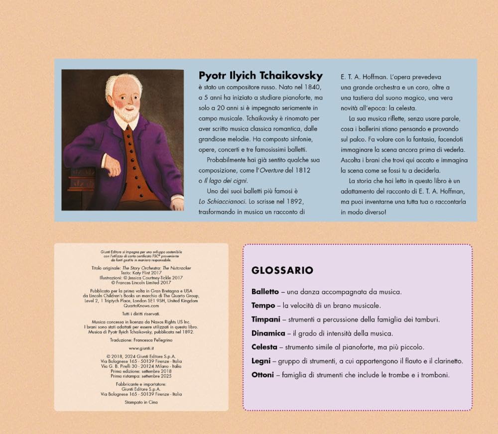 Giunti Lo Schiaccianoci Libro Sonoro Tchaikovsky