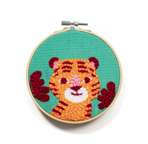 Avenue Mandarine Tigre set ricamo punch needle 13 cm