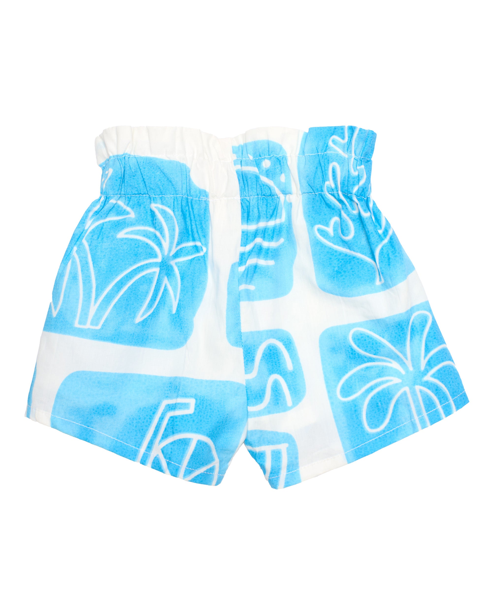 Tuc Tuc shorts bambina bianchi con stampa marina