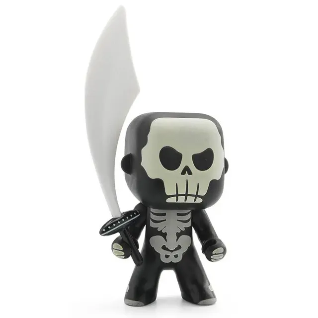 Djeco Arty Toys Skully cavaliere vinile fosforescente