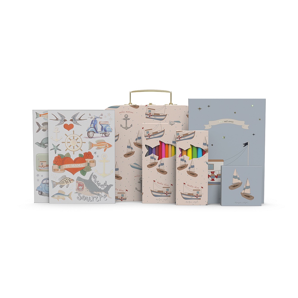 Konges Slojd Sail Away Valigetta Artistica Bambini 4 Anni