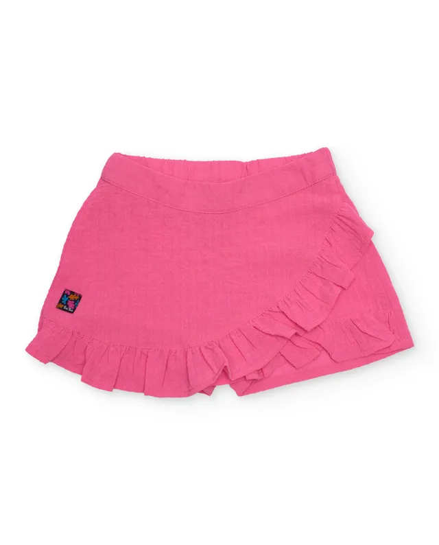 Tuc Tuc gonna bambina incrociata rosa con balza