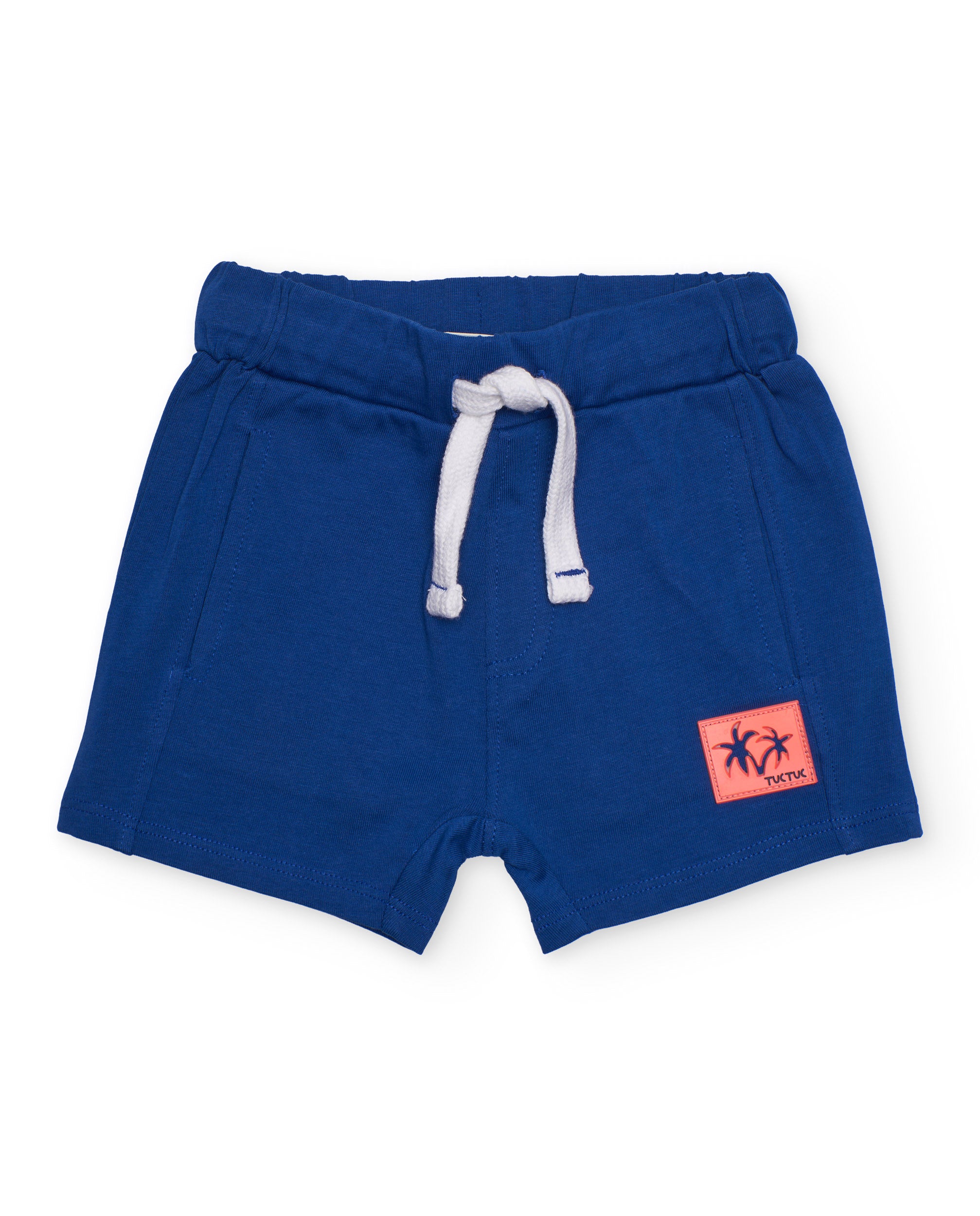 Tuc Tuc bermuda bimbo blu tasche laterali elastico