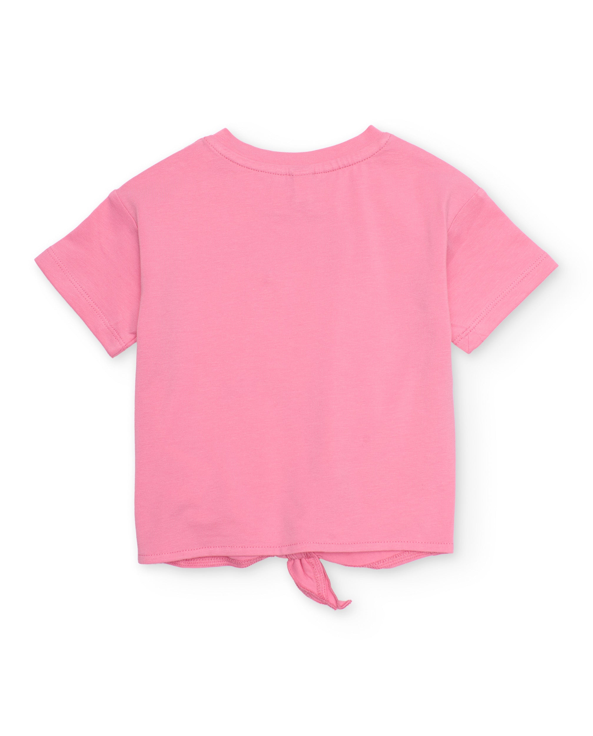 Tuc Tuc T-shirt bambina con nodo rosa stampa floreale
