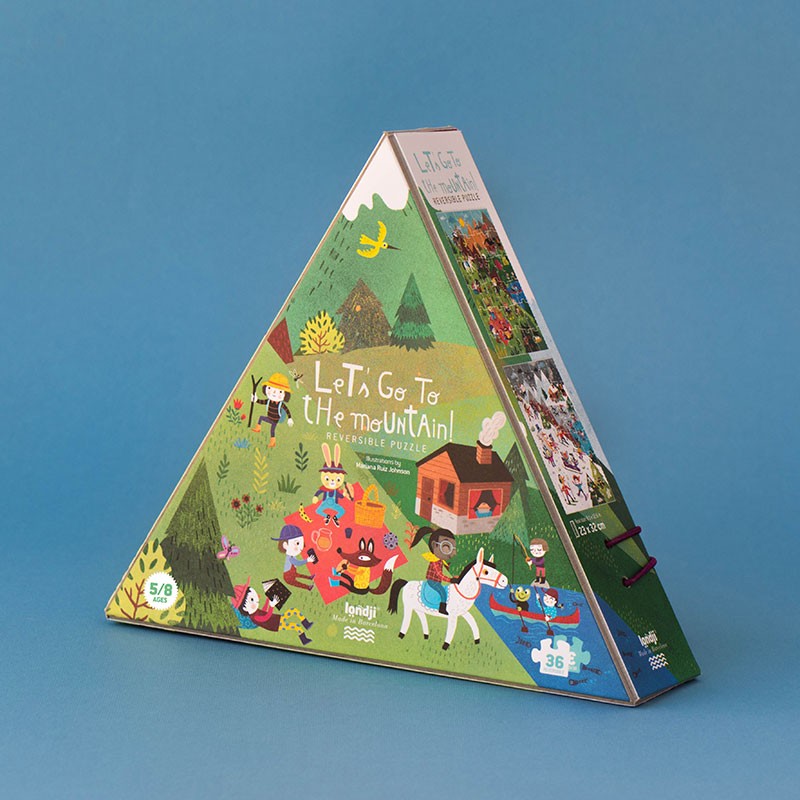 Londji Let's Go to the Mountain puzzle 36 pezzi reversibile