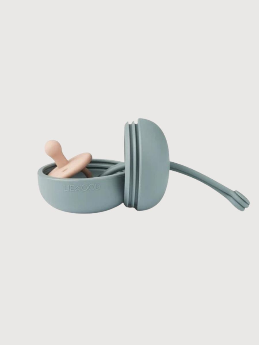 Liewood Philip portaciuccio silicone blu 3 ciucci
