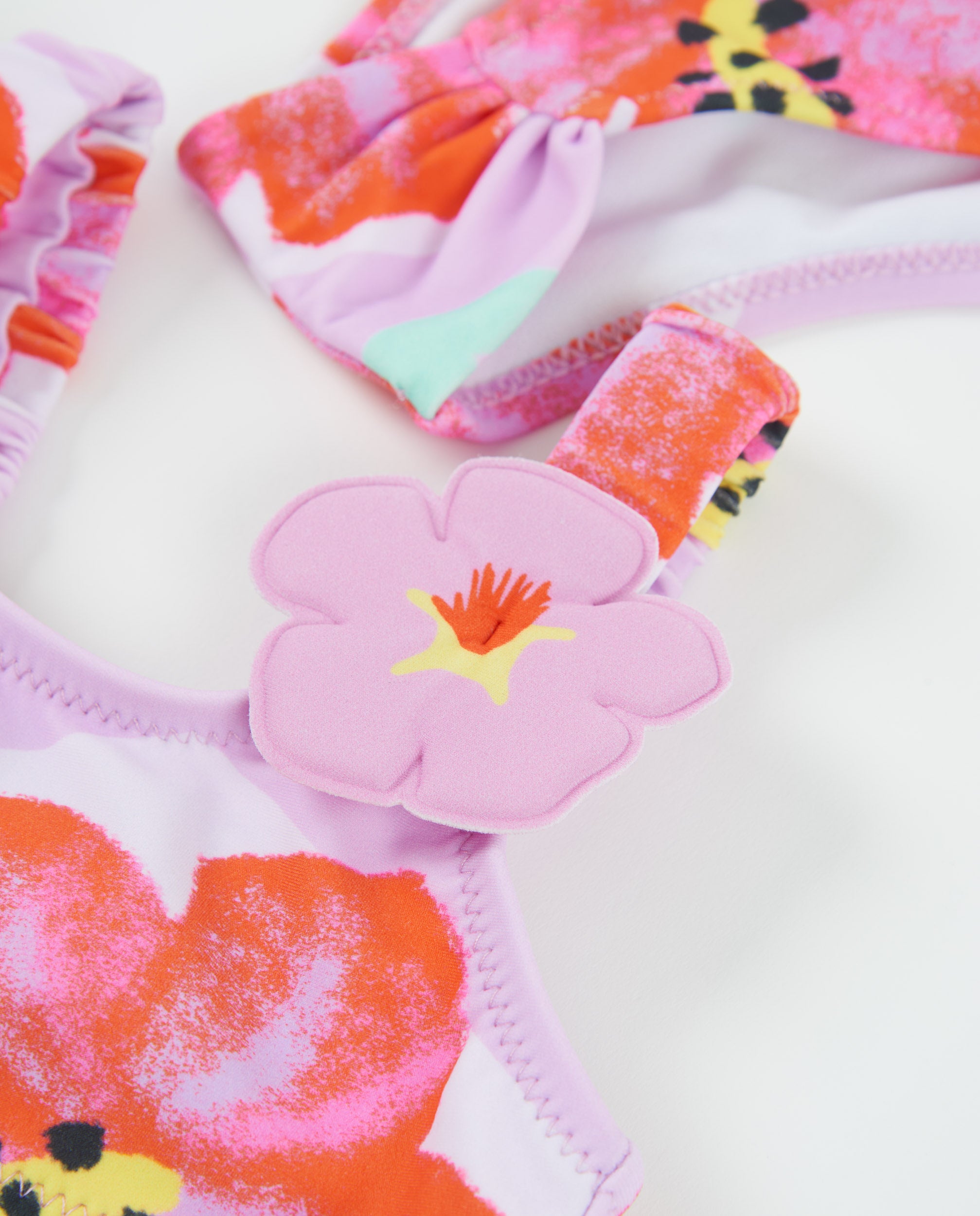 Tuc Tuc bikini bambina fiori rosa