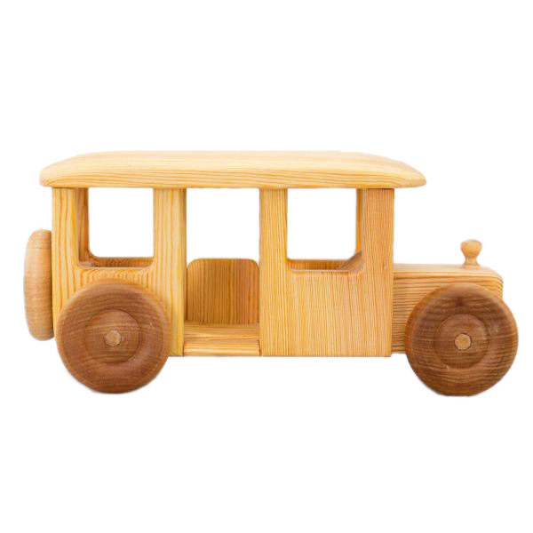 Drei Blätter Bus autobus legno massello grande