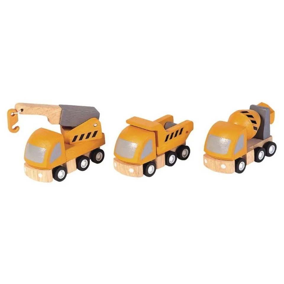 Plan Toys Highway set veicoli cantiere in legno