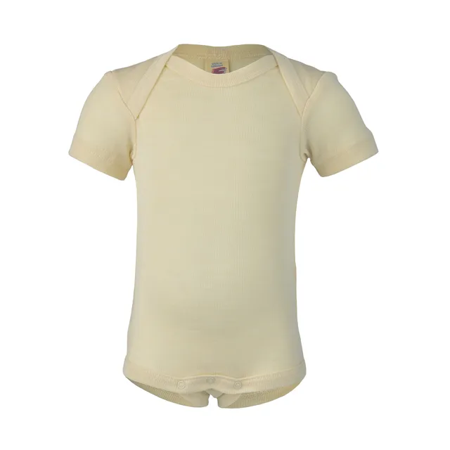 Engel Nature Body Manica Corta Lana Seta Ecru