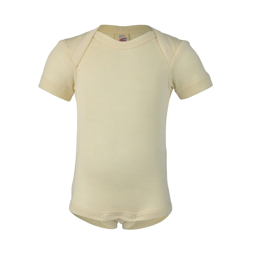 Engel Nature Body Manica Corta Lana Seta Ecru