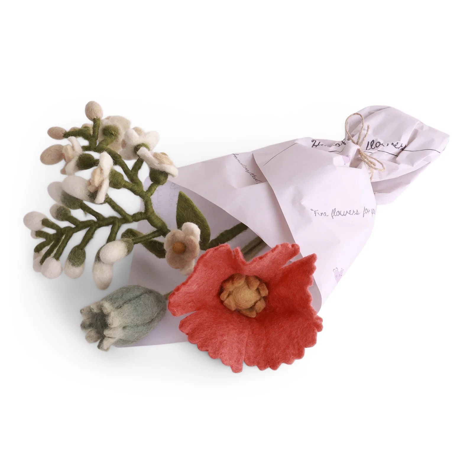 Gry & Sif Bina Bouquet mazzo fiori feltro lana