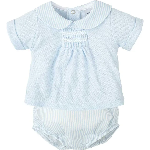 Babidu set neonato azzurro polo e ranetta 24 mesi
