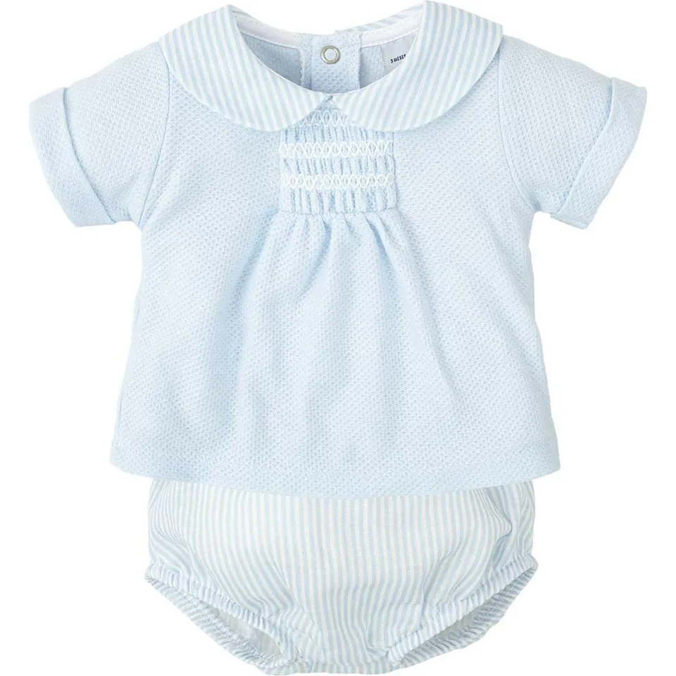 Babidu set neonato azzurro polo e ranetta 24 mesi