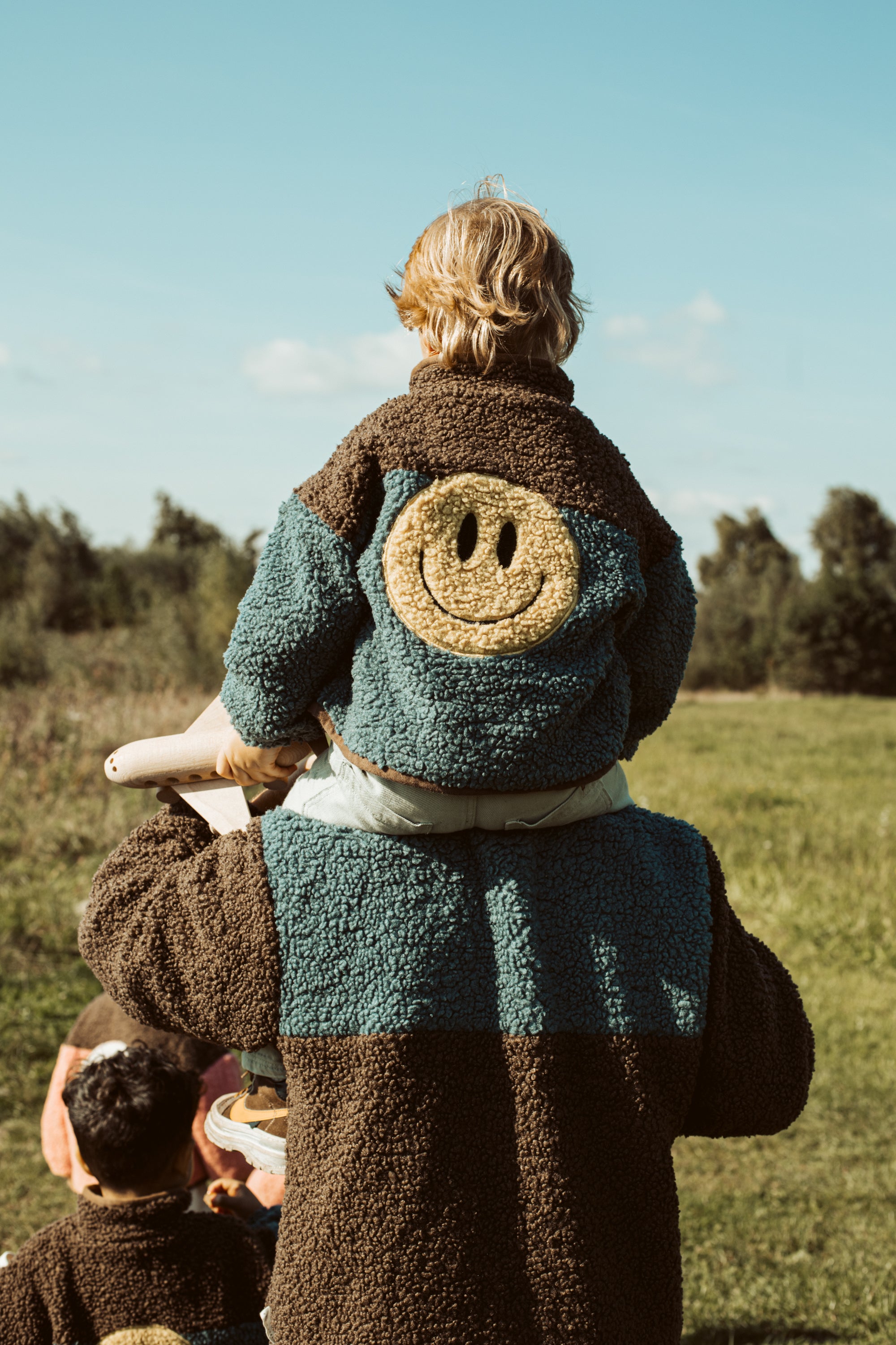 Ella and Rapha Jacket giacca teddy uomo marrone pile