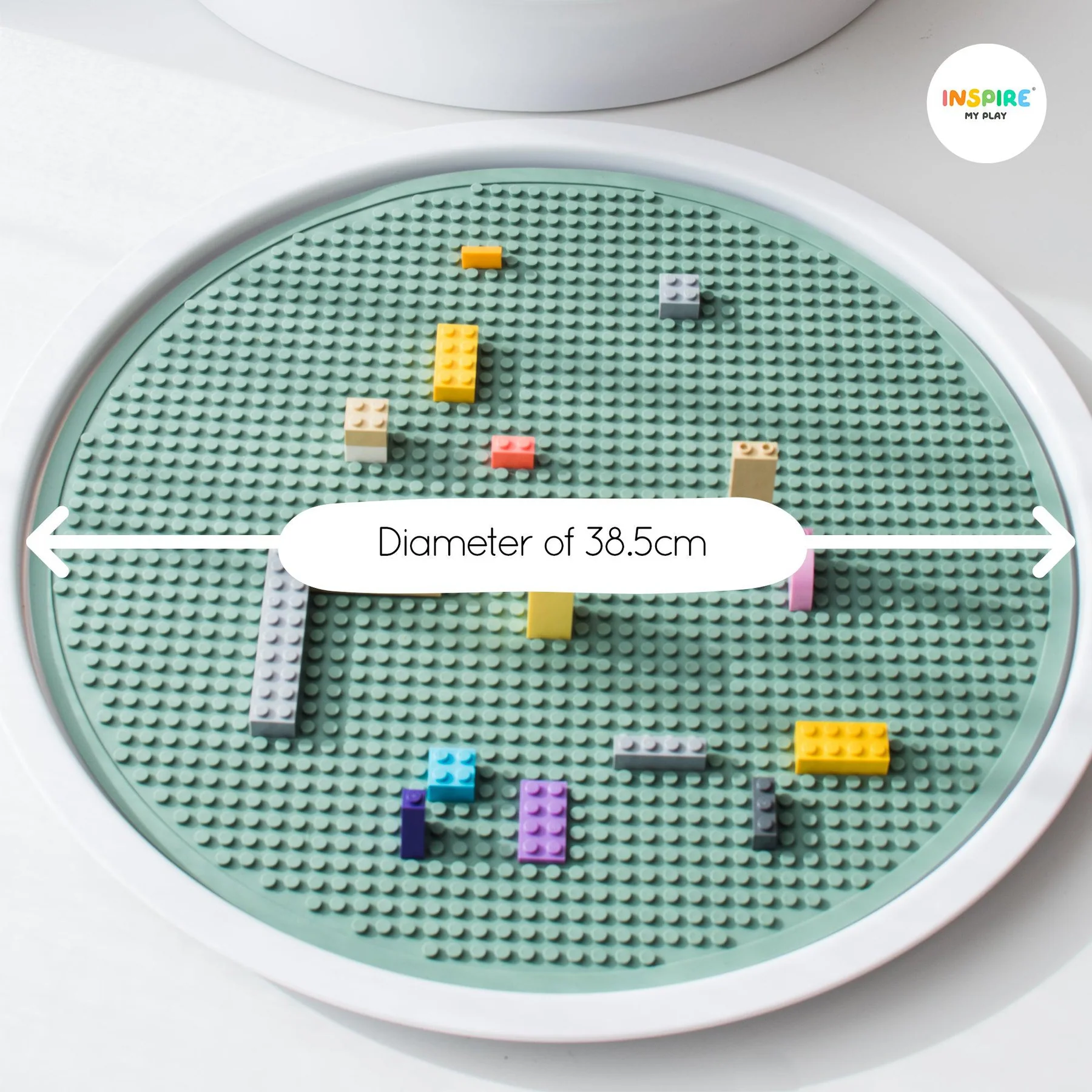 Inspire My Play 2in1 Costruzioni tappeto silicone latte